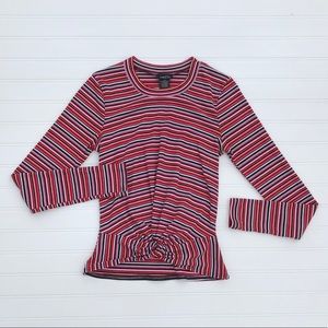 Long sleeved scrunched-up-hem shirt!